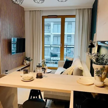 Przytulny Greenwall Appartement Cracovie